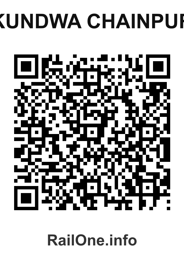 RailOne QR Code for Kundwa Chainpur station