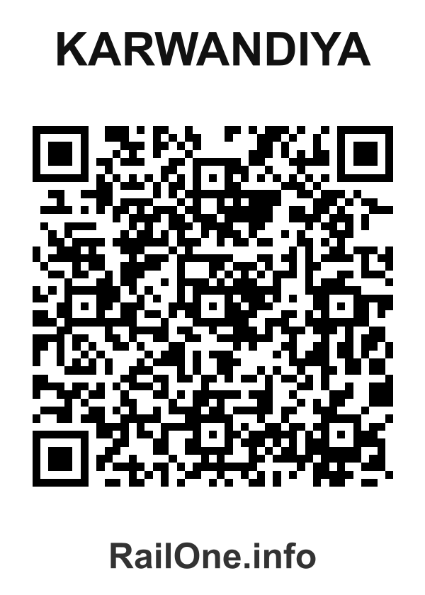 RailOne QR Code for Karwandiya station