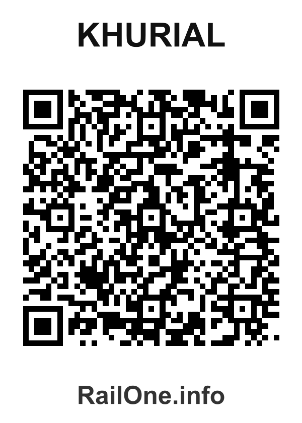 RailOne QR Code for Khurial station