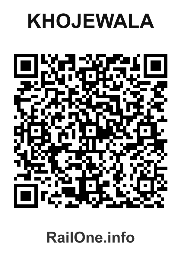 RailOne QR Code for Khojewala station
