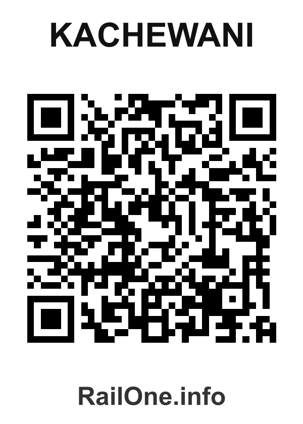 RailOne QR Code for Kachewani station