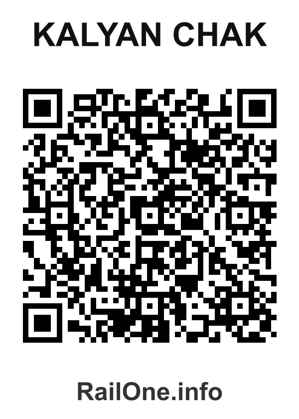 RailOne QR Code for Kalyan Chak station