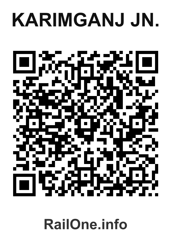 RailOne QR Code for Karimganj Jn. station