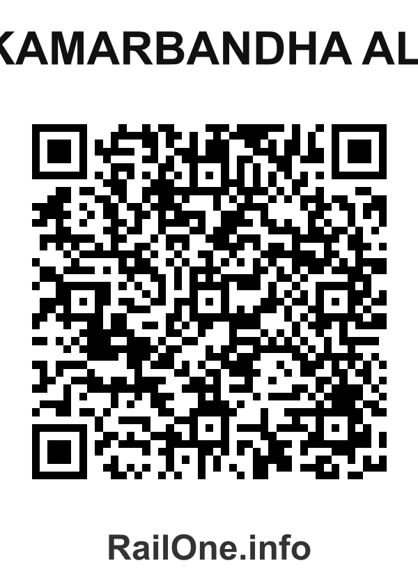 RailOne QR Code for Kamarbandha Ali station