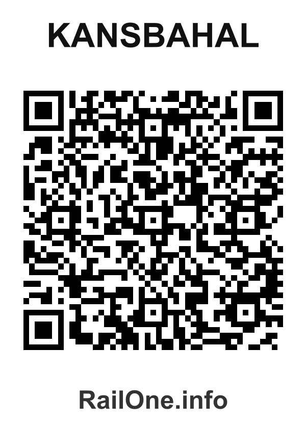 RailOne QR Code for Kansbahal station