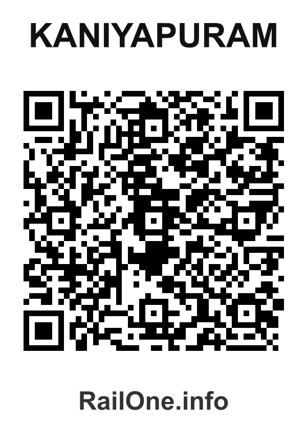 RailOne QR Code for Kaniyapuram station