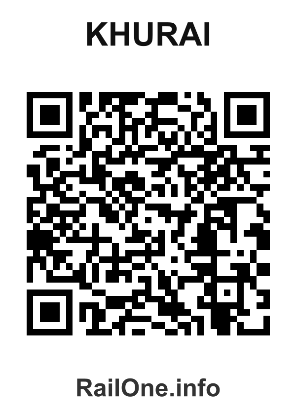RailOne QR Code for Khurai station