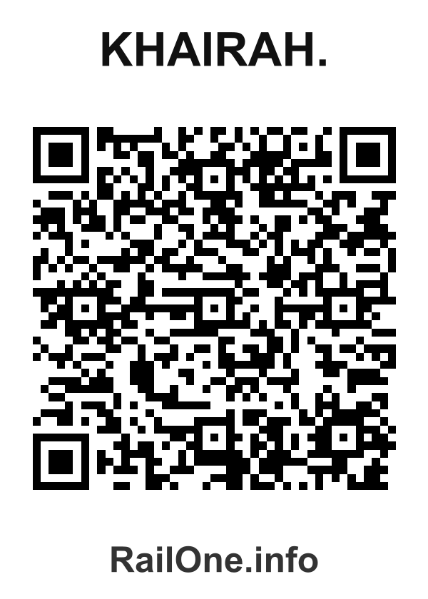 RailOne QR Code for Khairah. station