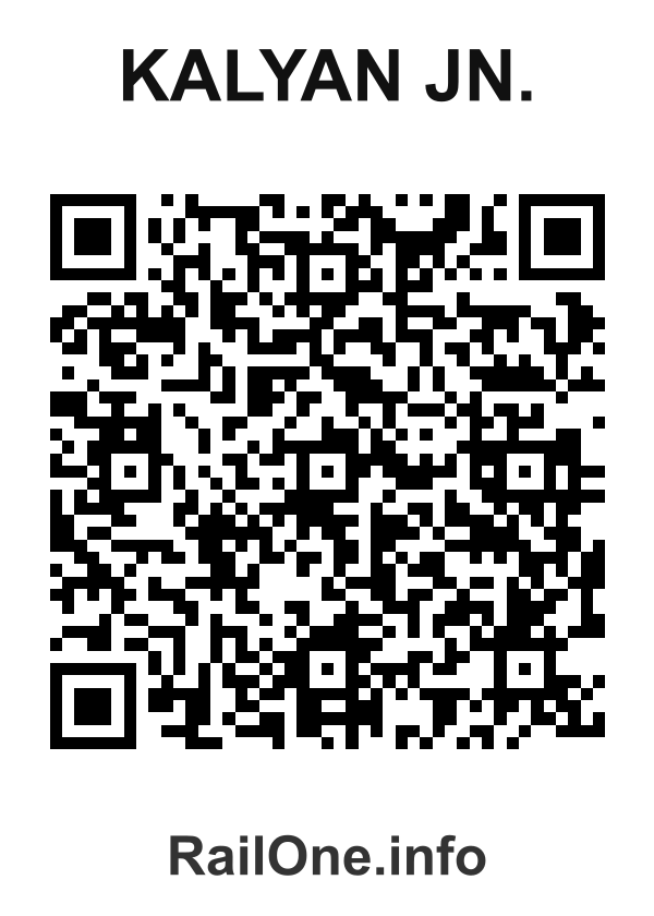 RailOne QR Code for Kalyan Jn. station