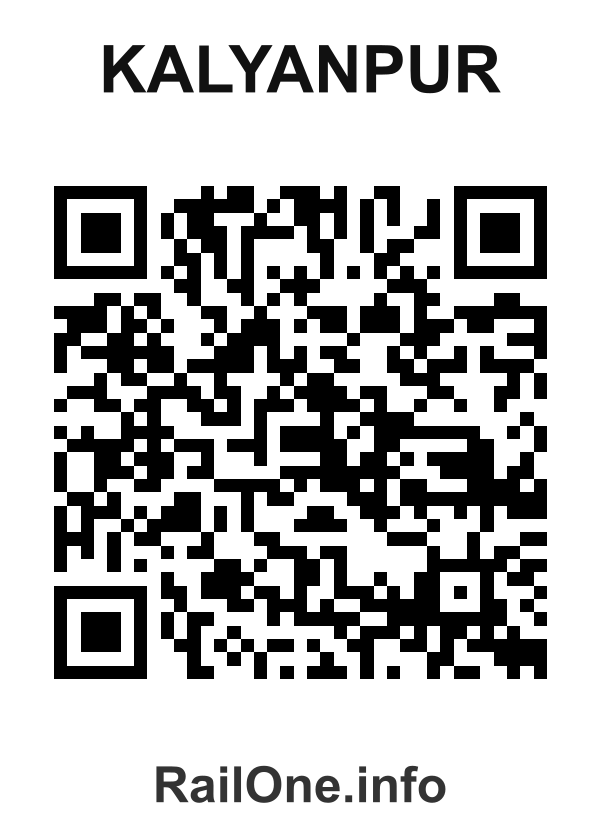 RailOne QR Code for Kalyanpur station
