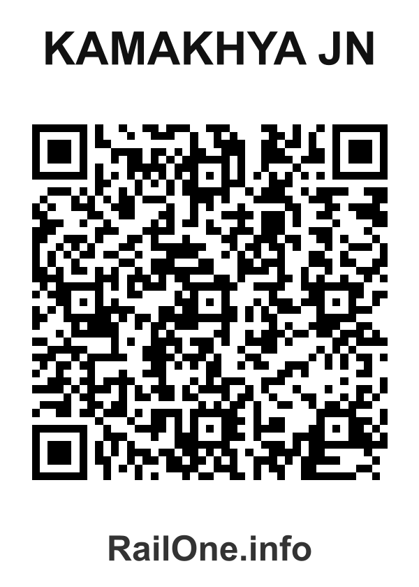 RailOne QR Code for Kamakhya Jn station