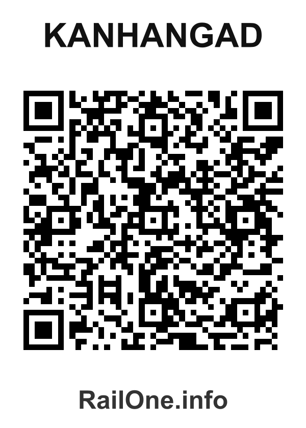 RailOne QR Code for Kanhangad station