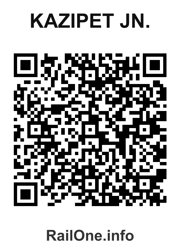 RailOne QR Code for Kazipet Jn. station