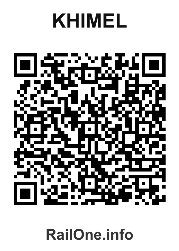 RailOne QR Code for Khimel station