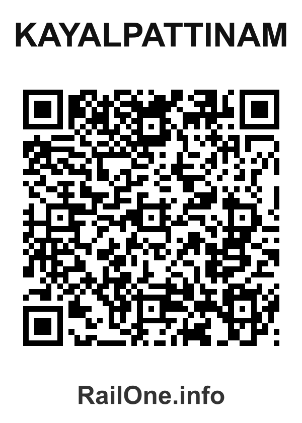 RailOne QR Code for Kayalpattinam station