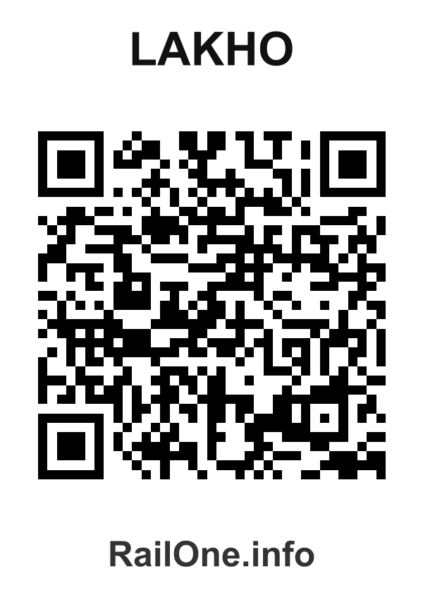 RailOne QR Code for Lakho station