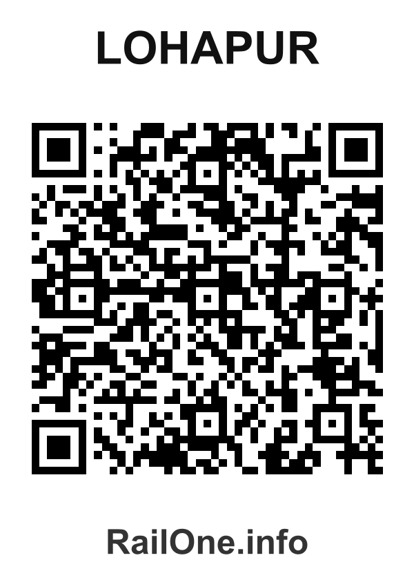 RailOne QR Code for Lohapur station