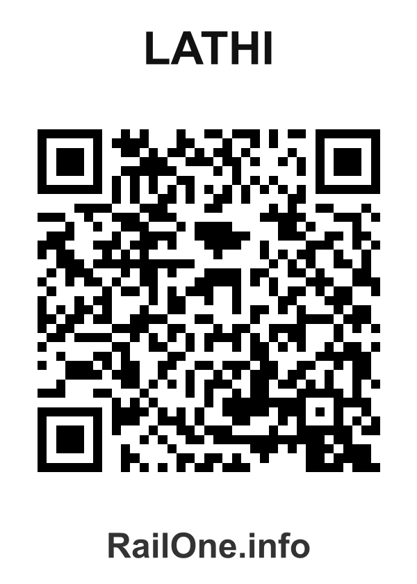 RailOne QR Code for Lathi station