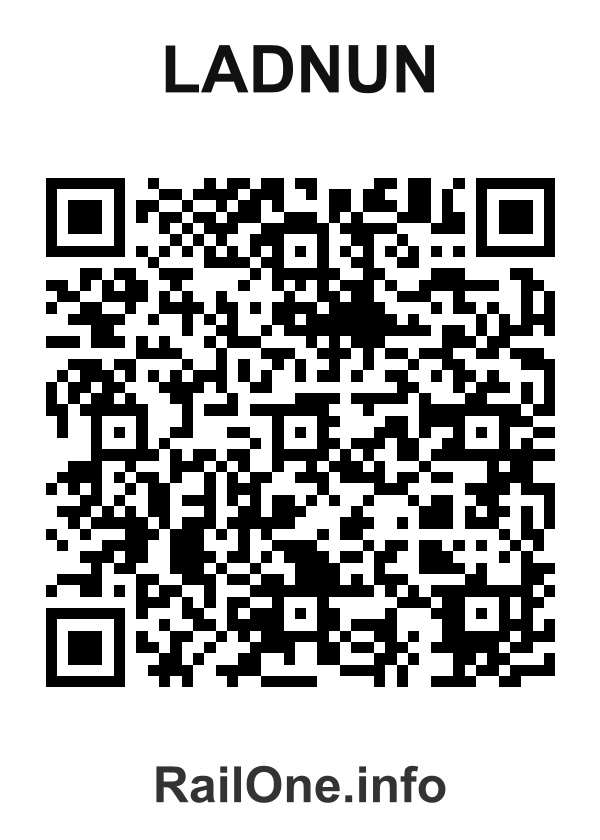 RailOne QR Code for Ladnun station