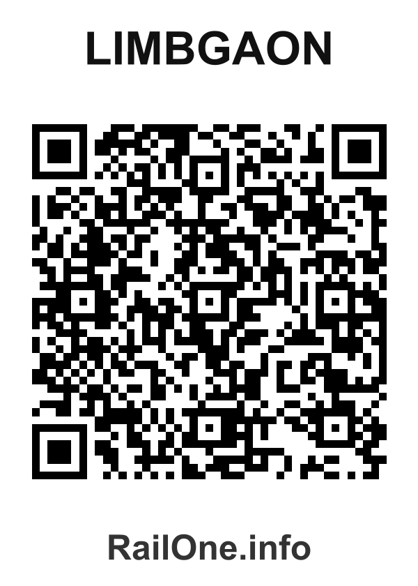 RailOne QR Code for Limbgaon station