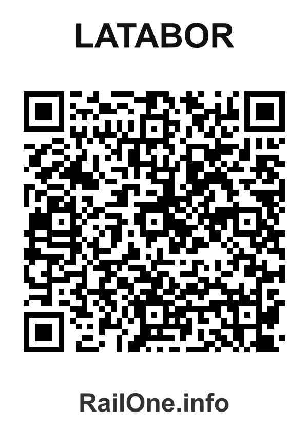 RailOne QR Code for Latabor station