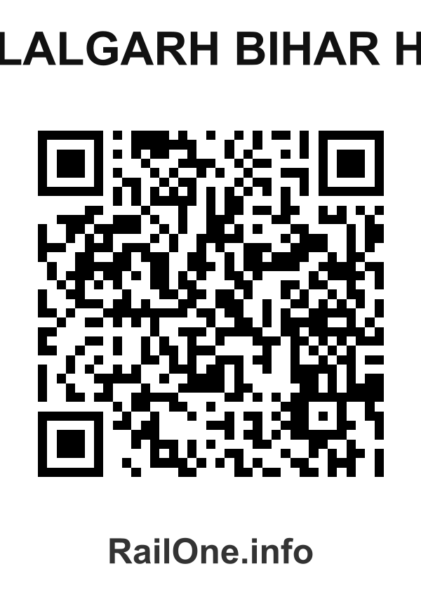 RailOne QR Code for Lalgarh Bihar H station