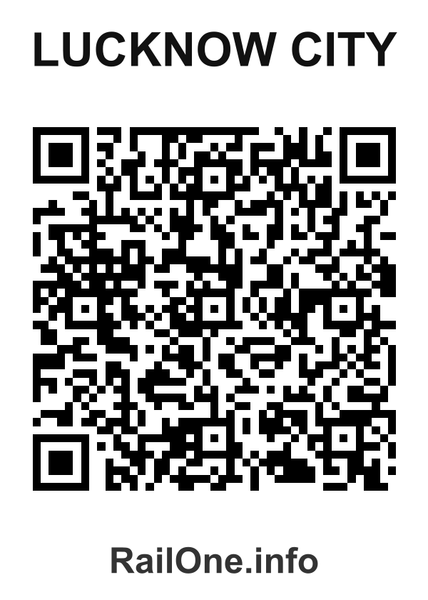 RailOne QR Code for Lucknow City station