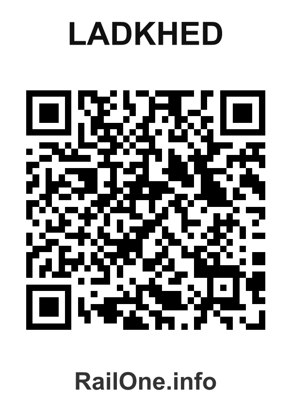RailOne QR Code for Ladkhed station
