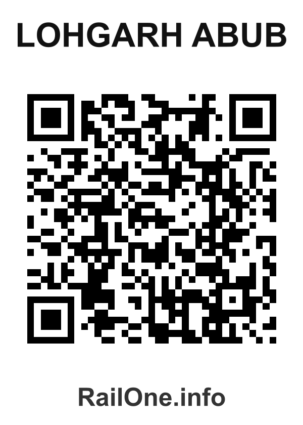 RailOne QR Code for Lohgarh Abub station