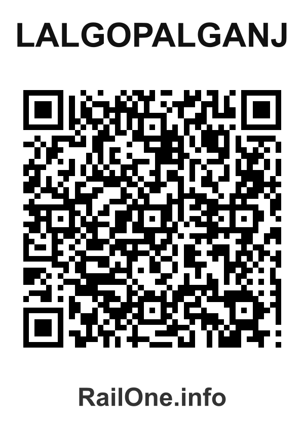 RailOne QR Code for Lalgopalganj station