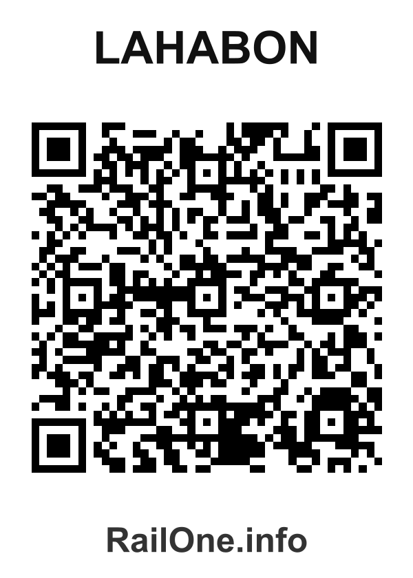 RailOne QR Code for Lahabon station