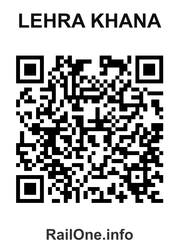 RailOne QR Code for Lehra Khana station