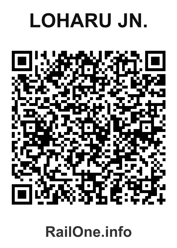 RailOne QR Code for Loharu Jn. station