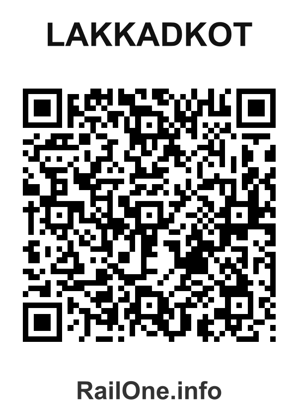 RailOne QR Code for Lakkadkot station