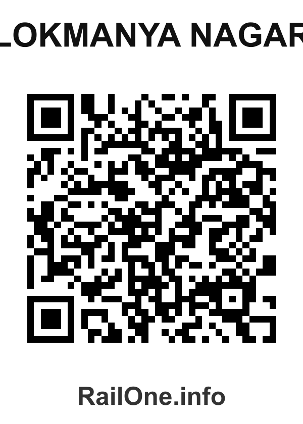 RailOne QR Code for Lokmanya Nagar station