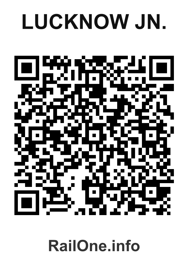 RailOne QR Code for Lucknow Jn. station