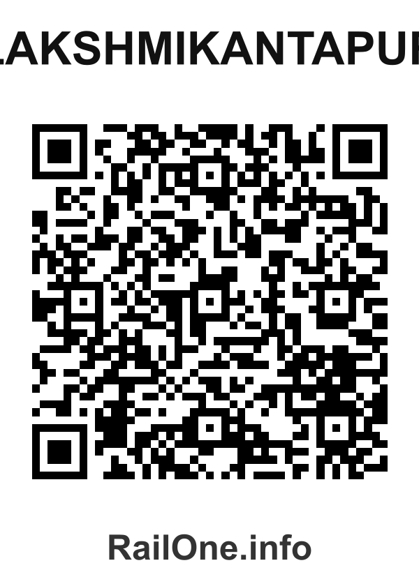 RailOne QR Code for Lakshmikantapur station