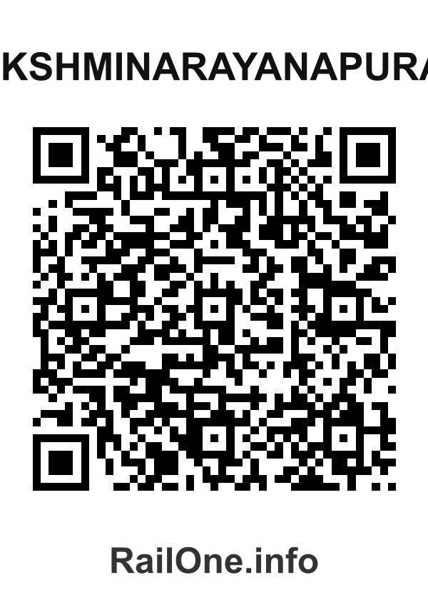RailOne QR Code for Lakshminarayanapuram station