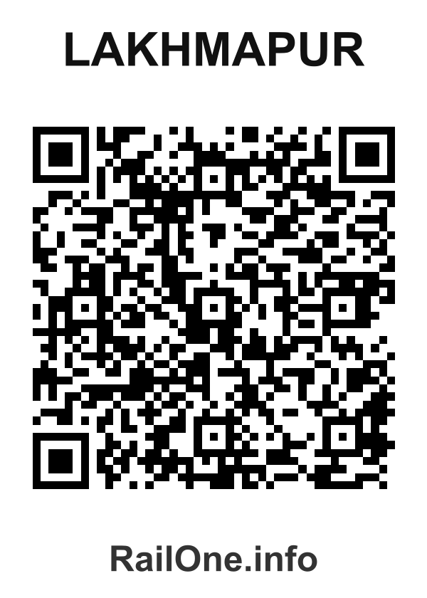 RailOne QR Code for Lakhmapur station
