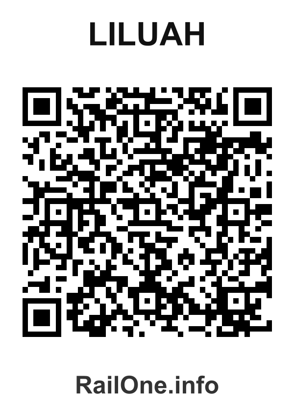 RailOne QR Code for Liluah station