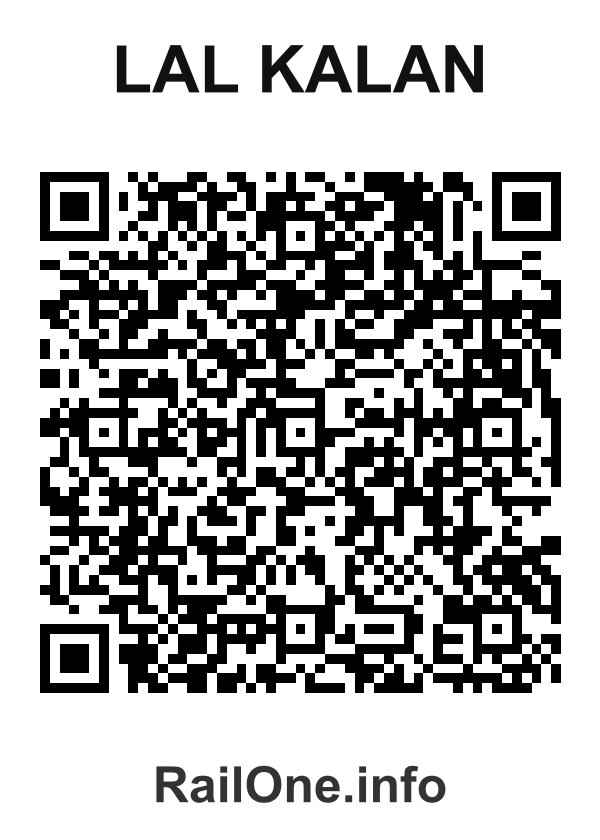 RailOne QR Code for Lal Kalan station