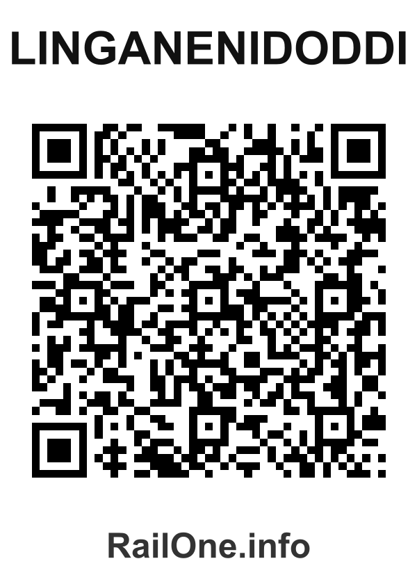 RailOne QR Code for Linganenidoddi station