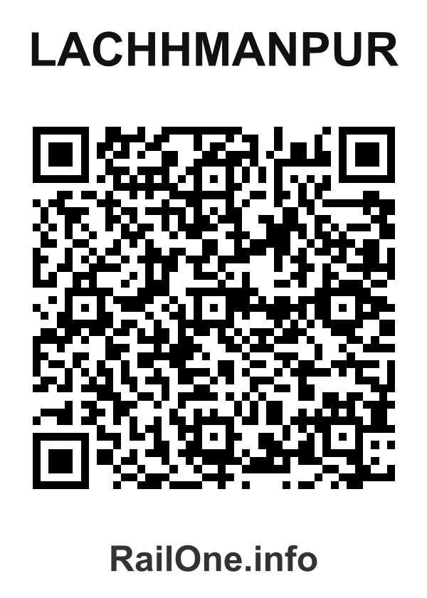 RailOne QR Code for Lachhmanpur station