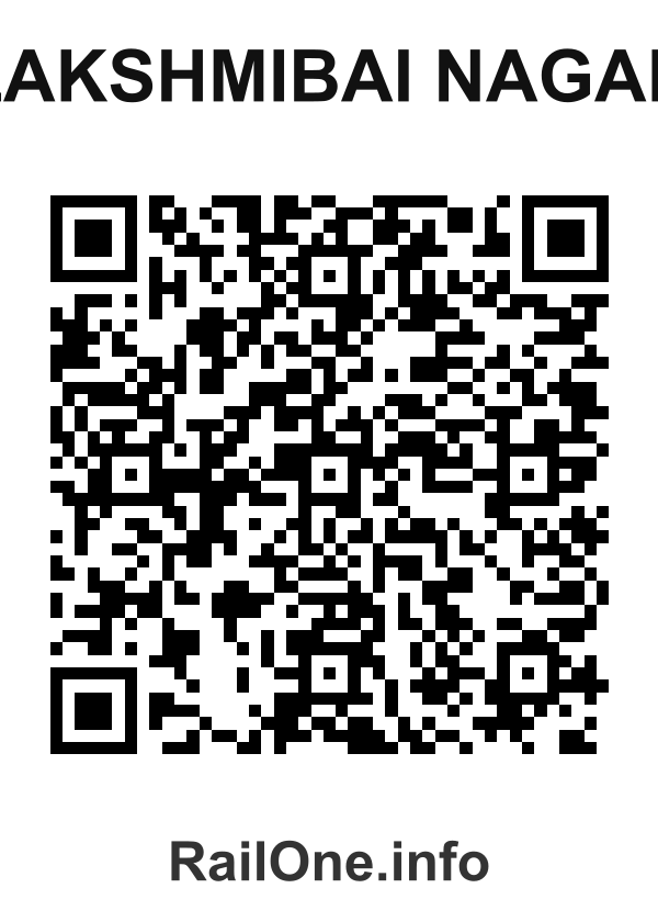 RailOne QR Code for Lakshmibai Nagar station