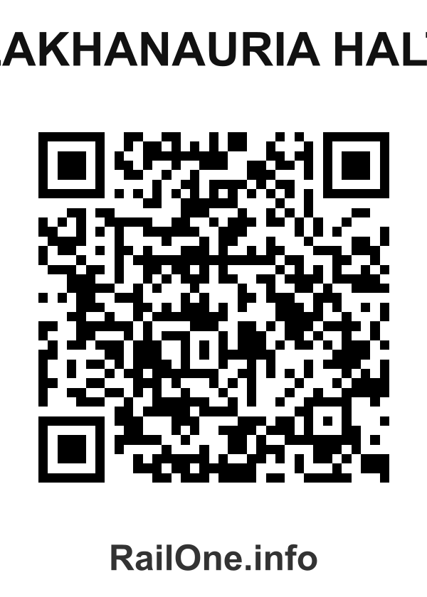 RailOne QR Code for Lakhanauria Halt station