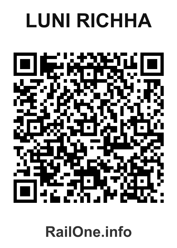RailOne QR Code for Luni Richha station