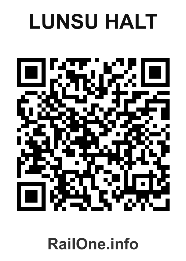 RailOne QR Code for Lunsu Halt station