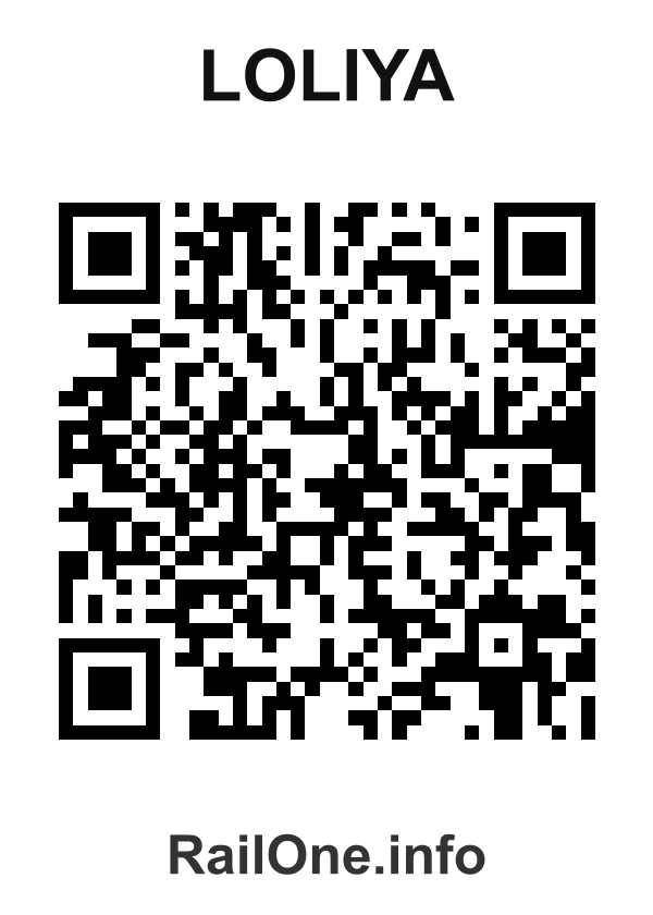 RailOne QR Code for Loliya station