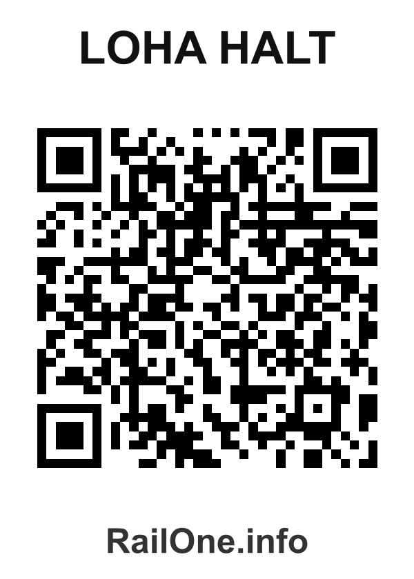 RailOne QR Code for Loha Halt station