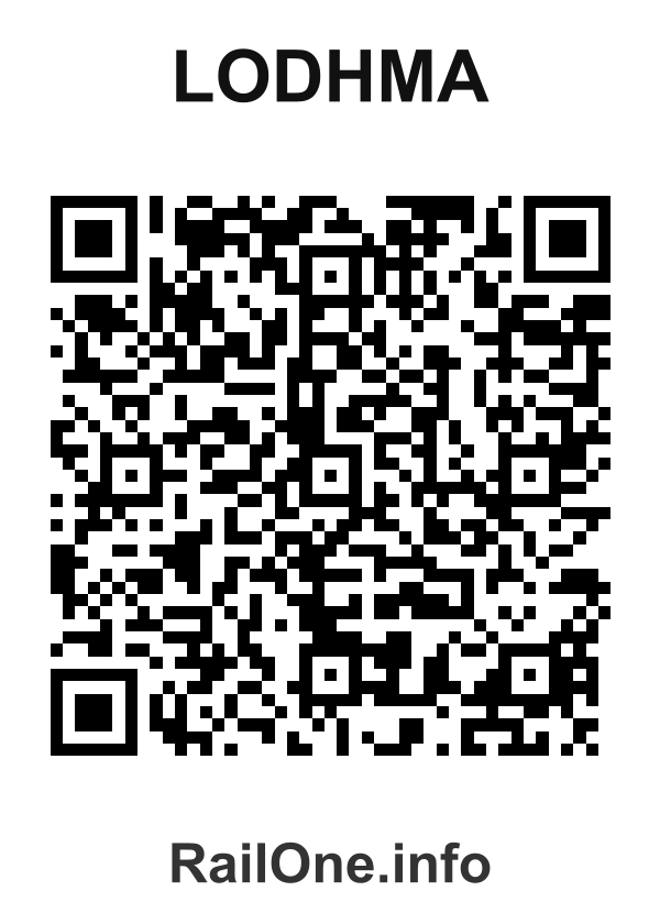 RailOne QR Code for Lodhma station